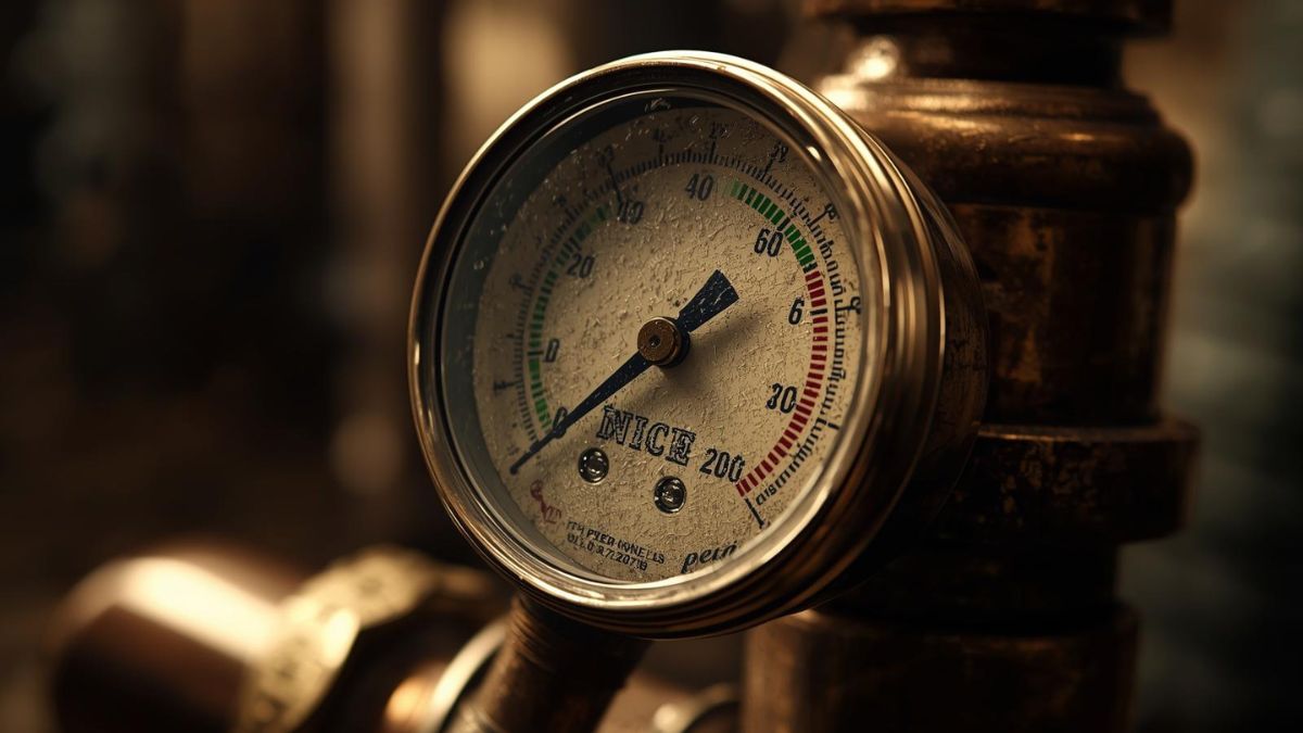 A pressure gauge representing the internal build-up of anger and stress.