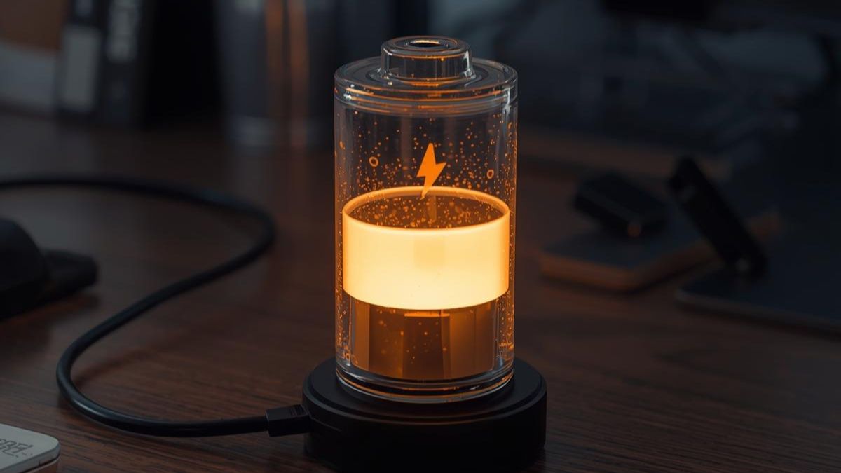 A battery charging symbol representing the need to recover energy for work performance.