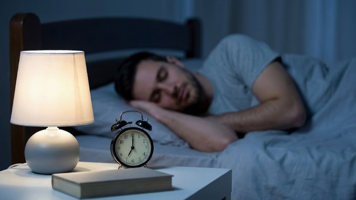 Peaceful bedroom setting promoting good sleep hygiene